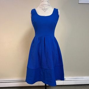 Banana Republic Royal Blue Fit & Flare Midi Dress - Size 6